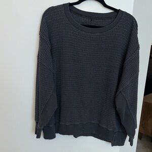 American Eagle Outfitters Dark Gray Crewneck Sweater